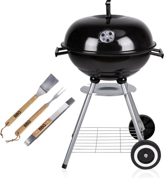 8711252474243 - Barbecue - Holzkohle-BBQ - Kugelgrill - isolierte Griffe - Belüftungssystem - herausnehmbare Ascheauffangschale