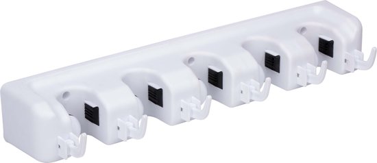 8711252477121 - alpina Besenhalter Aufhängesystem - Werkzeughalter - 5 Öffnungen Push and Click System 8711252477121 - alpina Besenhalter Aufhängesystem - Werkzeughalter - 5 Öffnungen Push and Click System