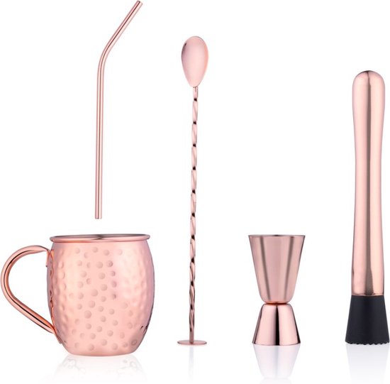 8711252495798 - alpina Cocktail-Set - 7-teilig - Material Edelstahl - rosafarben 8711252495798 - alpina Cocktail-Set - 7-teilig - Material Edelstahl - rosafarben
