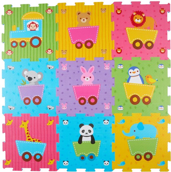 8711252587127 - Lets Play Puzzlematte Baby 18-teilig - Spielmatte Schaumstoff mit Tieren - Puzzlematte für Kinder - Bunte Spielmatte - ca 305 x 305 cm - 18-teilig 8711252587127 - Lets Play Puzzlematte Baby 18-teilig - Spielmatte Schaumstoff mit Tieren - Puzzlematte für Kinder - Bunte Spielmatte - ca 305 x 305 cm - 18-teilig