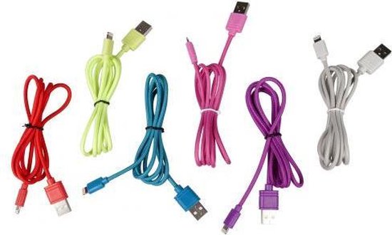 8711252863382 - Ladekabel Synchronisationskabel - USB Apple Lightning - 1 Meter 8711252863382 - Ladekabel Synchronisationskabel - USB Apple Lightning - 1 Meter