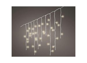 8711277079751 - Kaemingk led Lichtervorhang Icicle Lights 119 Lichter 5 m weiß Weihnachtslichterketten