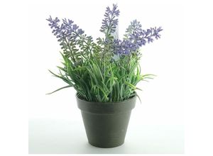 8711277606438 - Lavendel im schwarzen Topf ø 7 cm - Kunstpflanzen - Kaemingk