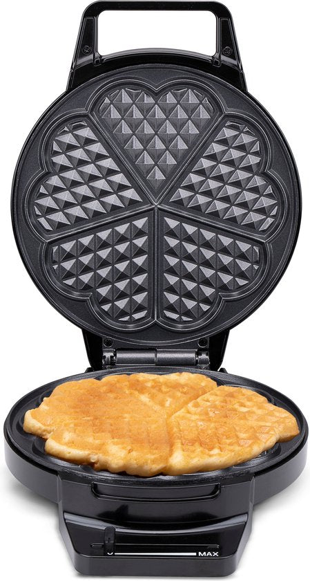 8711292026839 - alpina Waffeleisen Herzform - Waffelmaschine - 1000W - Schwarz