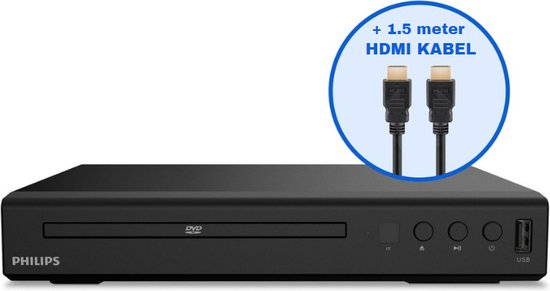 8711292770251 - TAEP200 - DVD-Player mit CD-Unterstützung - Inklusive HDMI-Kabel - Schwarz