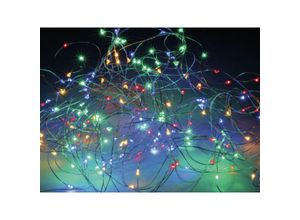 8711295453229 - - LED-Party Lichterkette Silberdraht 300 LEDs bunt 230V Innen Außen