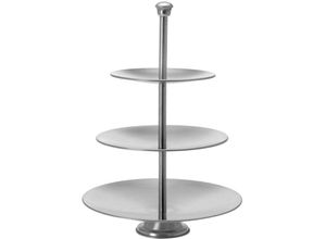 8711295608834 - Eh Excellent Houseware - Etagere aus rostfreiem Stahl 3 tlg für Kuchen Torten Früchte