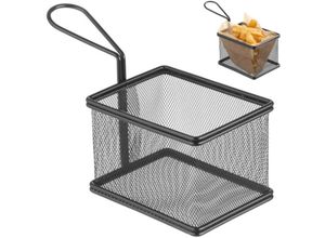 8711369425626 - Minikorb zum Servieren von frittierten Snacks mit Griff 125x100x85 mm - Hendi 425626