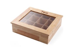 8711369456514 - Teebox aus Holz 30 x 28 cm – Hendi 456514