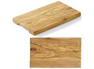 8711369505168 - Servierbrett aus Olivenholz rechteckig 250 x 150 x 18 mm - Hendi 505168