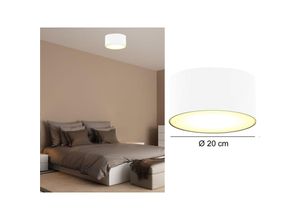 8711387098598 - Smartwares - Moderne Deckenleuchte Stoff weiß satinierte Abdeckung ø 20 cm ceiling dream