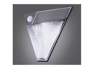 8711387170102 - Smartwares - Dreieckige led Solar Außenleuchte Bewegungsmelder Edelstahl Downlight IP43