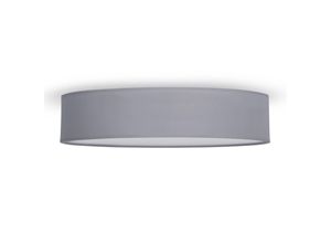 8711387510939 - Smartwares - Zeitlose runde Deckenleuchte mit Stoffschirm in Grau ø 50cm - ceiling dream