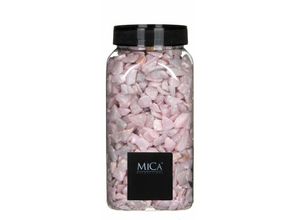 8711473463613 - Dekorative Steine rosa 650 ml 1 kg Steine - Mica Decorations