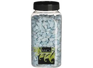 8711473581270 - Dekorative Steine hellblau 650 ml 1 kg Steine - Mica Decorations