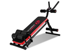 8711544203230 - Home Fitness Code - Bauchmuskeltrainer Bauchtrainer Faltbar Sit-Up Bank mit Zähler Höhenverstellbar ab Trainer für Bauchmuskeln Arme Beine Rücken Po