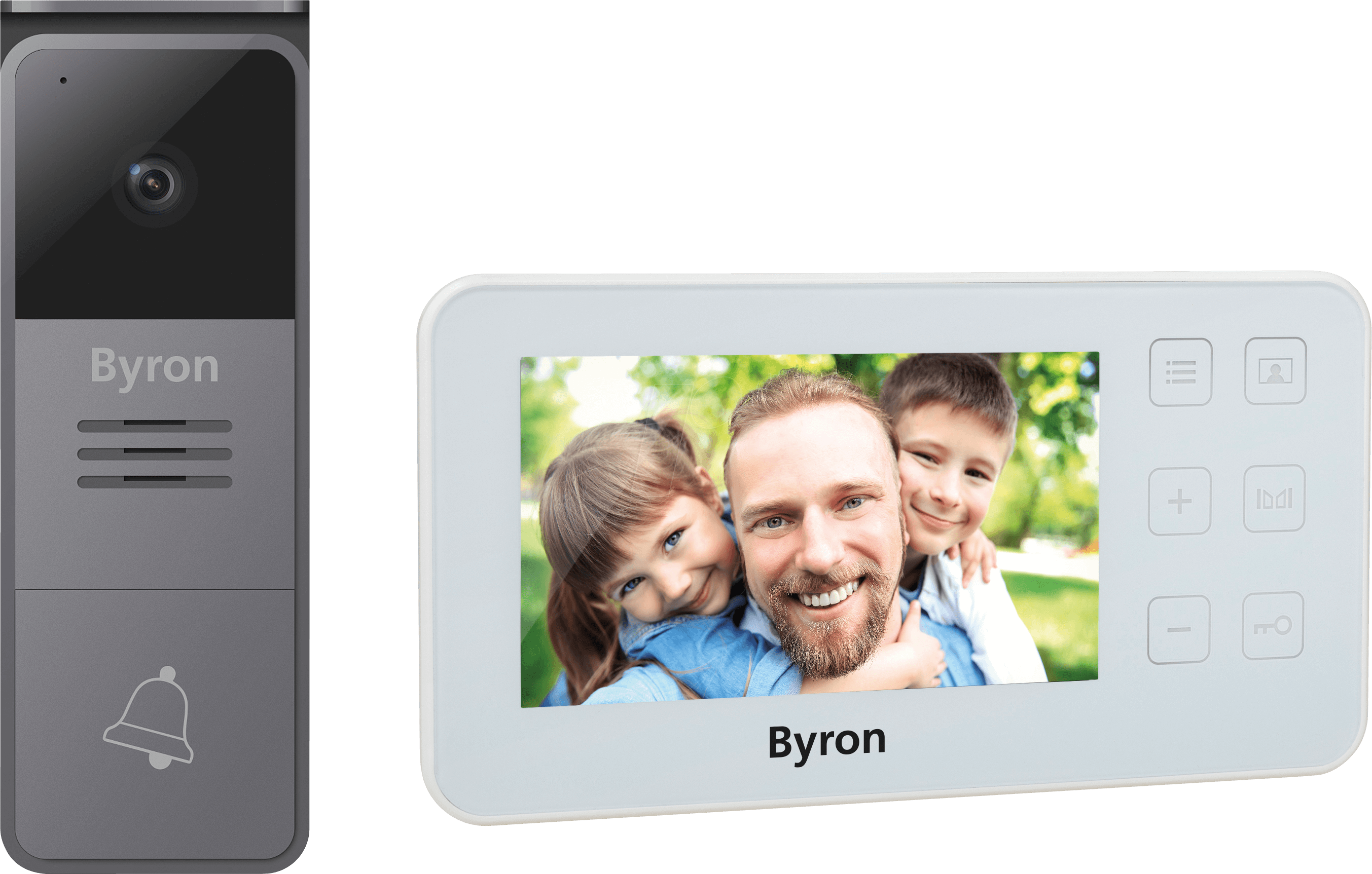 8711658447186 - Türsprechanlage Video DIC-25512 43 Zoll Gegensprechanlage Kamera Display - Byron