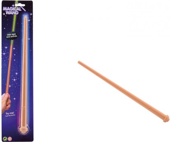 8711866296002 - Zauberstab mit Licht und Ton 35 cm Braun
