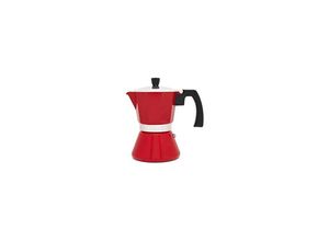 8711871866542 - Espresso pot Tivoli 6 cups 18 cm Red aluminium stainless steel