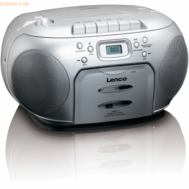 8711902035077 - SCD-420SI - CD-Player mit FM-Radio Kassettenplayer und Kopfhöreranschluss silber