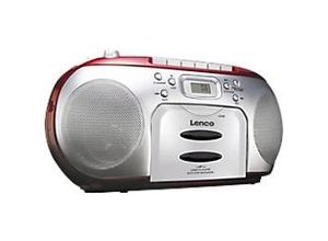 8711902035091 - SCD-420RD - CD-Player mit FM-Radio Kassettenplayer und Kopfhöreranschluss rot