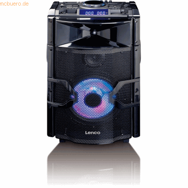 8711902036203 - PMX-250 - Leistungsstarker Party-Lautsprecher mit DJ- und Mixfunktion - 200 Watt RMS - Bluetooth - Integrierter Akku - Partylichter - Schwarz