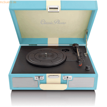 8711902036548 - CLASSIC PHONO TT-33 - Record Player in suitcase - Built-in speakers - Blue - Plattenspieler Blau