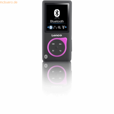 8711902040187 - XEMIO-768 - MP3 MP4 player with Bluetooth® incl 8GB micro SD card - Pink - MP3 Spieler 8 GB