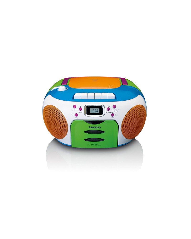 8711902041719 - SCD-971 Kids - Boombox Kinder CD-Player mit Radio Kassettenplayer und Kopfhöreranschluss mehrfarbig