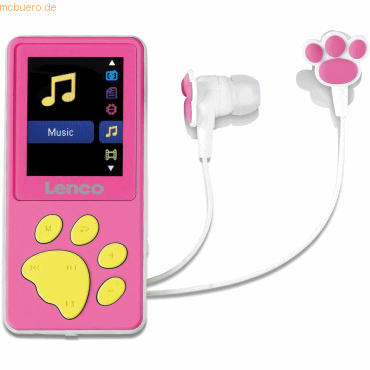 8711902065173 - Xemio-560PK - Kinder-MP3 MP4-Player mit 8GB Speicher Farbdisplay und integriertem Akku pink