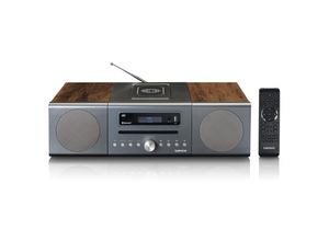 8711902066163 - MC-175SI Micro-set mit DAB FM CD 2 USB BT QI (CD Player) Stereoanlage Braun Grau