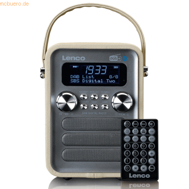 8711902069072 - PDR-051TPSI Tragbares DAB+ FM-Radio mit BT AUX Taupe (PDR-051TA)