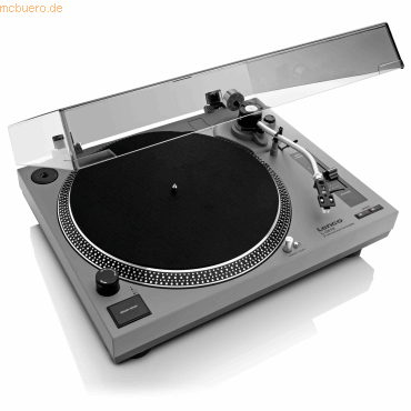 8711902071976 - L-3810GY - Direct-drive Record Player with USB PC encoding - Grey - Plattenspieler Grau