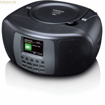 8711902078265 - SCD-860BK - Portable DAB+ FM Radio with Bluetooth® CD Player and large LCD colour display - Black - DAB DAB+ FM - Stereo - schwarz