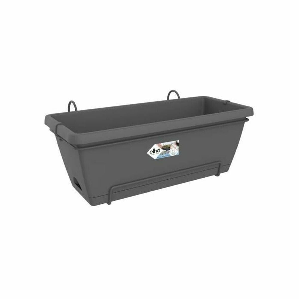8711904311759 - Blumentopf barcelona xl allin1 55cm Schwarz Anthrazit Polypropylen Kunststoff rechteckig 335 x 545 x 23 cm
