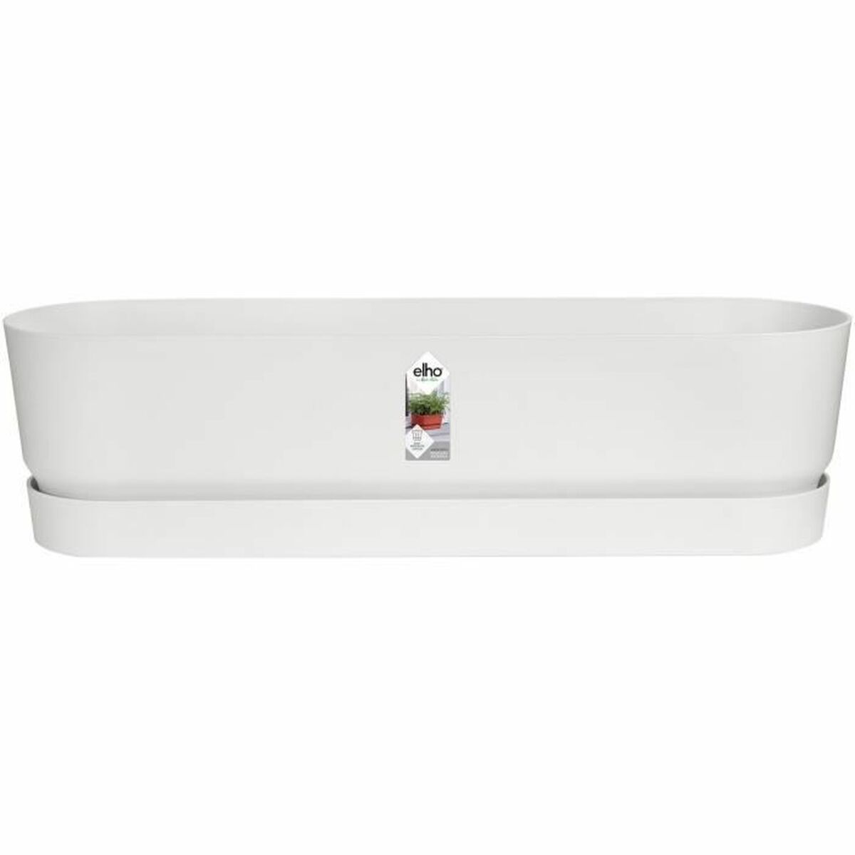 8711904357672 - Blumenkasten   Weiß 70 cm Kunststoff
