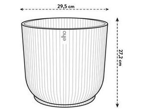 8711904494377 - Blumentopf Vibes Fold Ø 30 x 27 cm seidenweiß