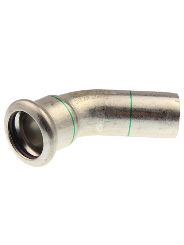 8711985201383 - Xpr stainless elbow 45 deg øf 54