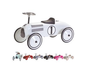 8712051206301 - RETRO ROLLER Kinder Laufauto Rutschauto Baby Rutscher Auto Bobby Car Fahrzeug Farbe Jean Silber