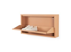 8712077111498 - Schuhschrank Schränke Gr B H T 75 cm x 375 cm x 13 cm 1 St orange (clay terra) Schuhschränke Metall Breite 75 cm Tiefe 125 cm