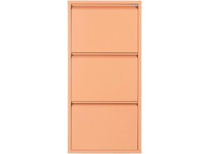 8712077111535 - Schuhschrank Schränke Gr B H T 50 cm x 103 cm x 15 cm 3 St orange (clay terra) Schuhschränke Metall Breite 40 cm