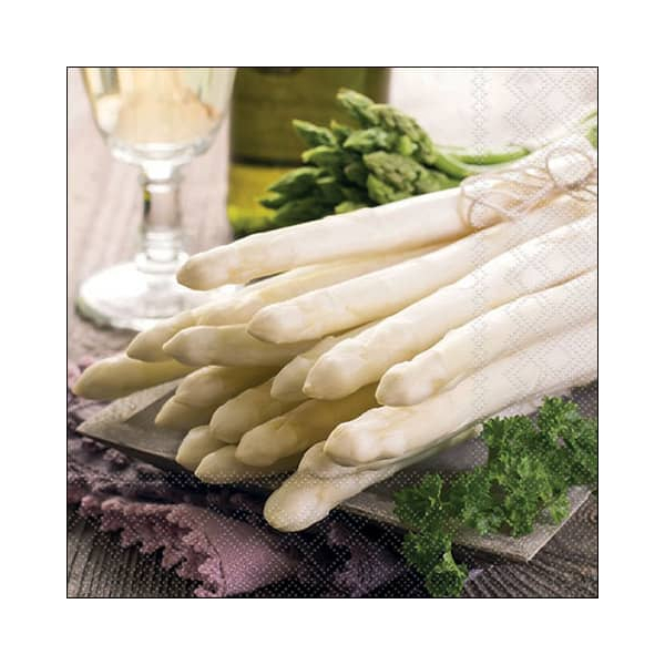 8712159128437 - Motivserviette 33x33cm Spargel 8712159128437 AMBIENTE