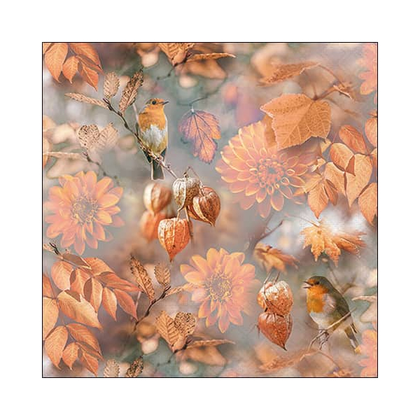 8712159157901 - Motivserviette 33x33cm oranger Herbst 8712159157901 20 Stück