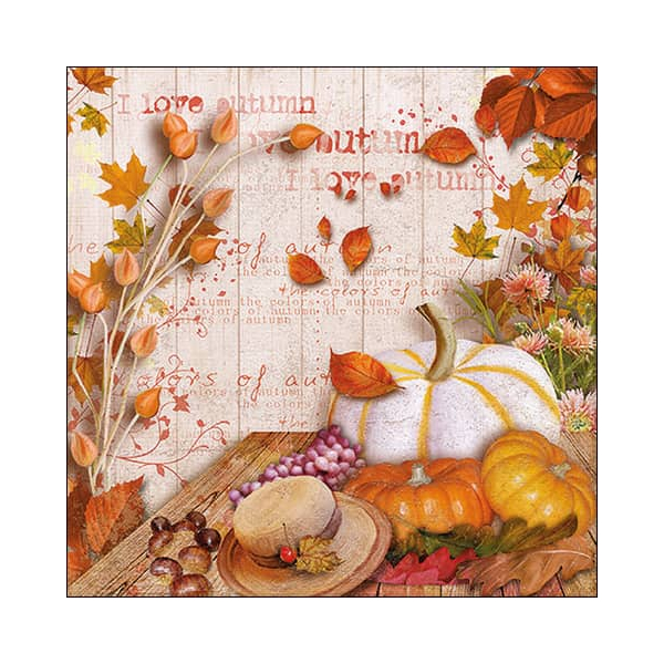 8712159180282 - Motivserviette 33x33 farben des Herbstes 8712159180282 20 Stück