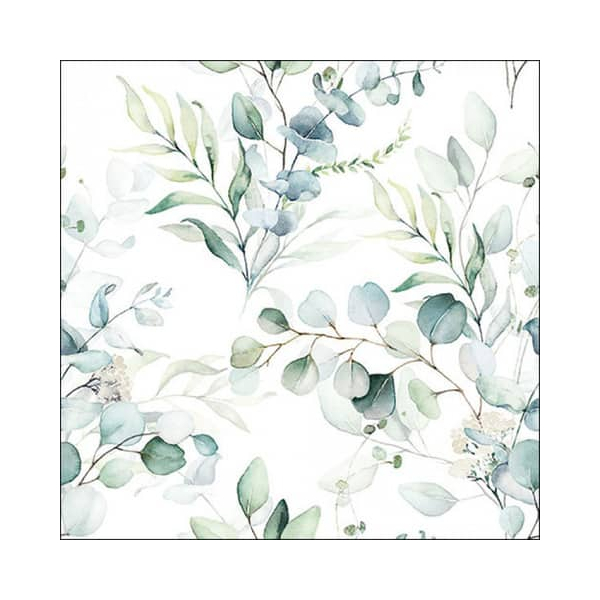 8712159184266 - Motivserviette 33x33cm Eukalypthus 8712159184266 AMBIENTE