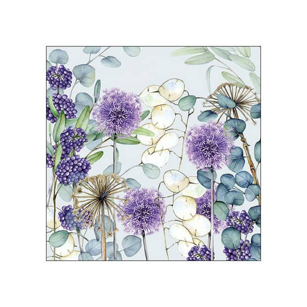 8712159185560 - Motivserviette 25x25cm Lunaria 8712159185560 AMBIENTE