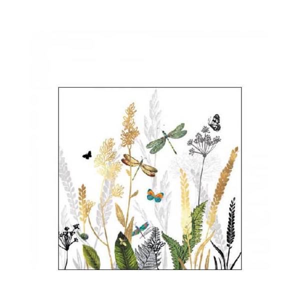 8712159186765 - Motivserviette 25x25cm Ornamental flower 8712159186765 AMBIENTE