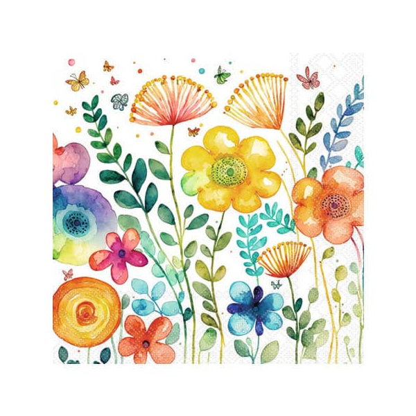 8712159194623 - Motivserviette 25x25cm Vibrant spring 8712159194623 AMBIENTE