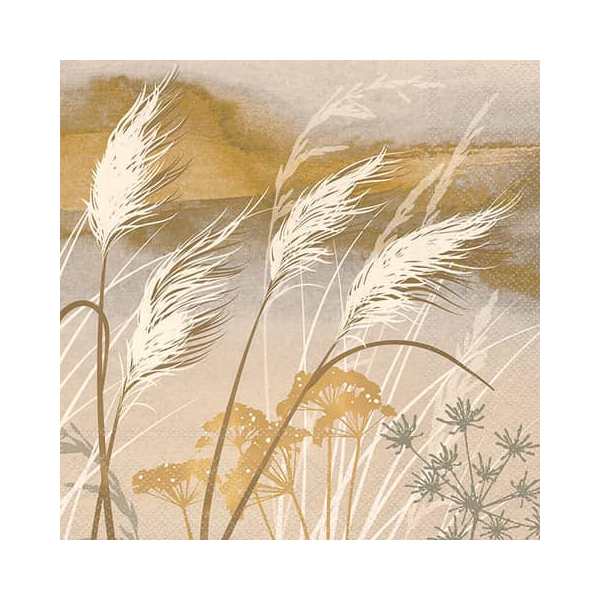 8712159195262 - Motivserviette 33x33cm Waving grass 8712159195262 AMBIENTE