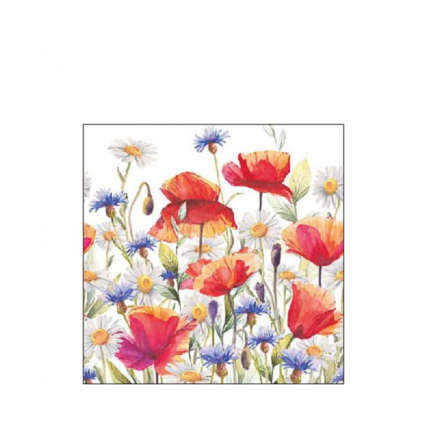 8712159196337 - Motivserviette 25x25cm Mohn+Kornblumen 8712159196337 AMBIENTE